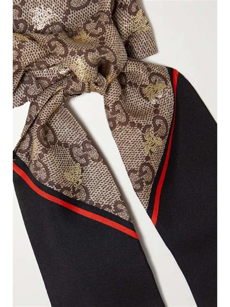 gucci silk tie scarf|authentic Gucci scarves.